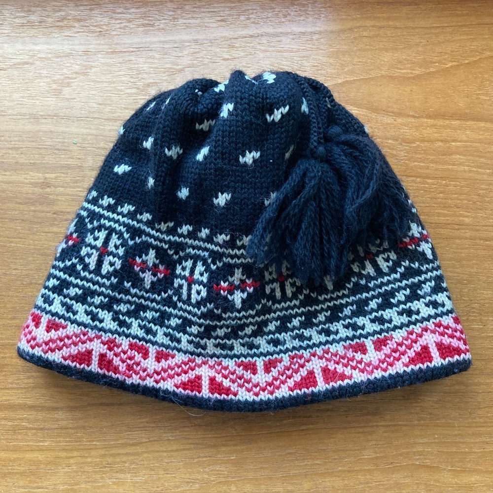 MURRAY MERKLEY Vintage Fair Isle Wool Ski Hat